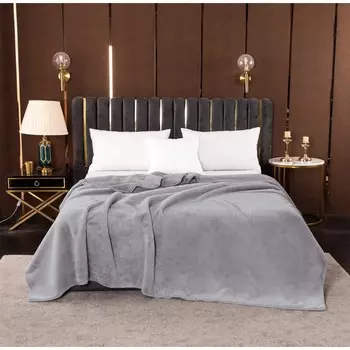 Покрывало «Аурелия», размер 160х220 см, цвет серый