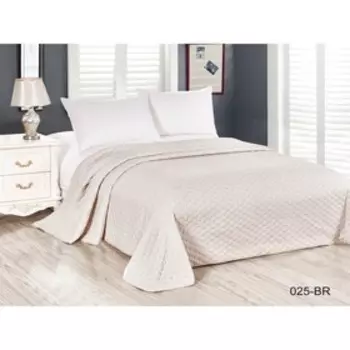 Покрывало «Барселона», размер 220 х 240 см, бежевый, жаккард