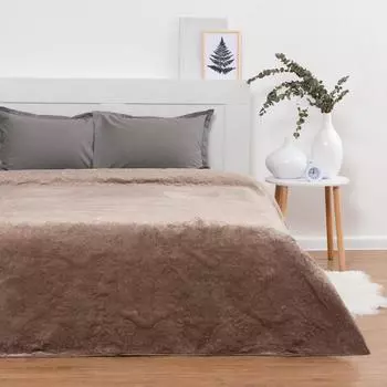 Покрывало ELITE с мехом, размер 225х250 см, пэ100%