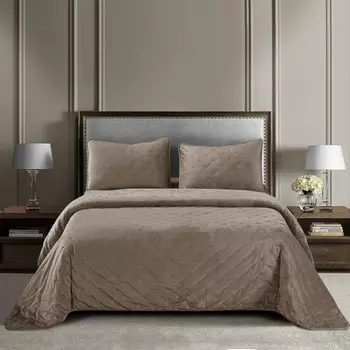 Покрывало «Иоланта», размер 240х260 см, цвет капучино