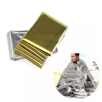 Покрывало изотермическое спасательное Топ Авто, 160х210 см, от переохлаждения или перегрева 100550