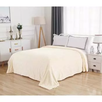 Покрывало «Элайза», размер 160х220 см, цвет молоко