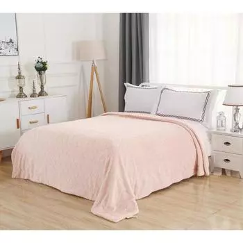 Покрывало «Элайза», размер 160х220 см, цвет персиковый