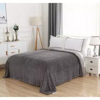 Покрывало «Элайза», размер 220х240 см, цвет серый