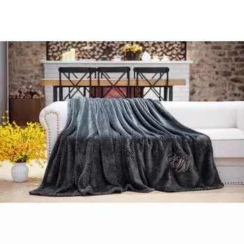 Покрывало «Эшли», размер 220х240 см, цвет антрацит