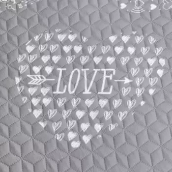 Покрывало "Этель" евро Te amo, 200х220(+/-2) см, микрофибра