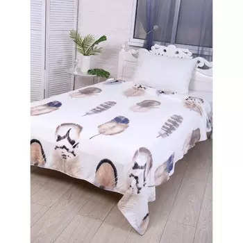 Плед-покрывало Калифорния, 180х200см, велсофт 280г/м, полиэстер