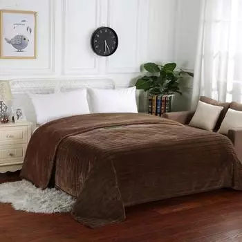 Покрывало «Калипсо», размер 160х220 см, цвет кофе