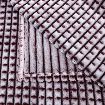 Покрывало «Каре», размер 200x220 см, велсофт