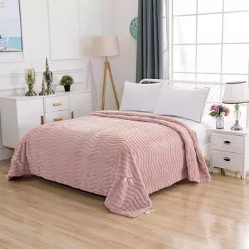 Покрывало «Климентина», размер 210х230 см, цвет розовый