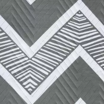 Покрывало LoveLife 2 сп "Зигзаги", цвет серый, 180х210±5см, микрофайбер, 100% п/э