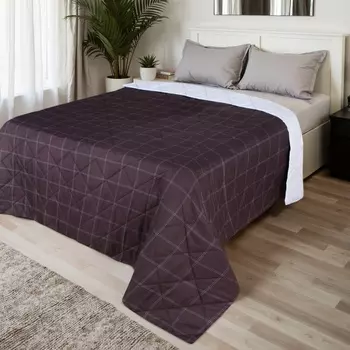 Покрывало LoveLife евро макси Cage: graphite 240*210±5см, микрофайбер, 100% п/э