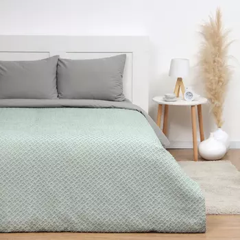 Покрывало LoveLife Tufting: Квадрат цв.зеленый, 200*230±5см, микрофайбер, 100% п/э