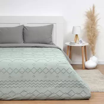 Покрывало LoveLife Tufting: Орнамент цв.зеленый, 240*230±5см, микрофайбер, 100% п/э