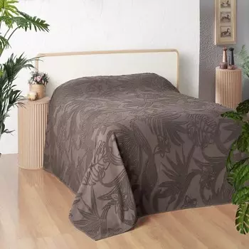 Покрывало, размер 160x220 см, цвет коричневый