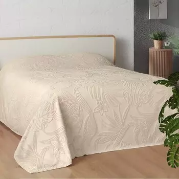 Покрывало, размер 200x220 см, цвет светло-бежевый