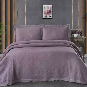 Покрывало, размер 240x260 см, цвет сливовый