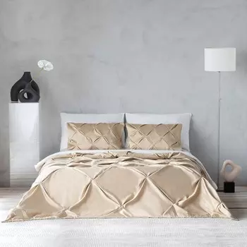 Покрывало с наволочками «Бонни», размер 230х250 см, цвет бежевый