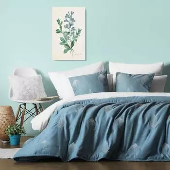 Покрывало с наволочками «Элис», размер 230х250 см, цвет серо-голубой