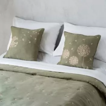 Покрывало с наволочками «Тара», размер 230х250 см, цвет зеленый