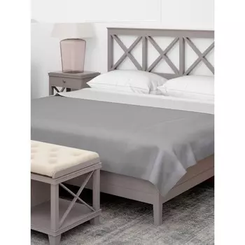 Покрывало с подкладом, размер 230x250 см, цвет серебро