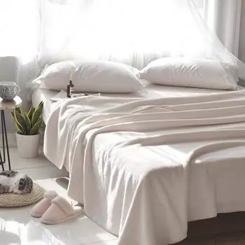 Покрывало «София», размер 220х240 см, цвет молоко