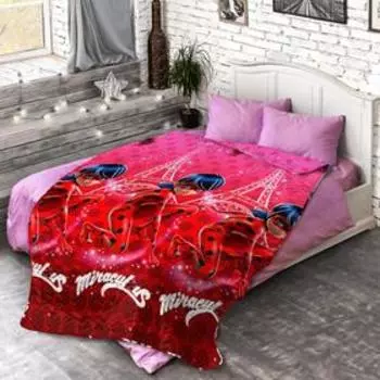 Покрывало стёганое, детское «Леди Баг», размер 145х200 см