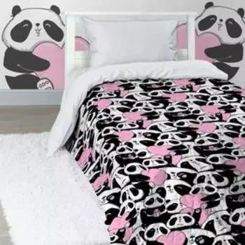 Покрывало стёганое, детское «Пандочки», размер 145х200 см