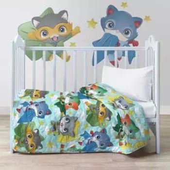 Покрывало стёганое, детское Superhero, размер 90х140 см