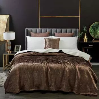 Покрывало «Ундина», размер 220х240 см, цвет кофе