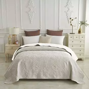 Покрывало «Вивальди», размер 160х220 см, цвет серый