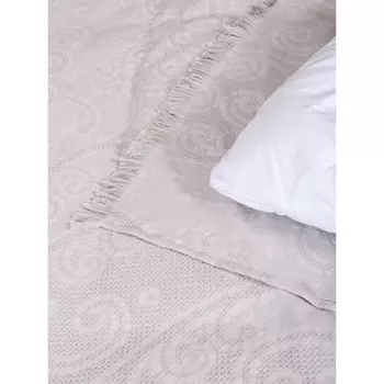 Покрывало вафельное Twist grey beige, размер 150x200 см