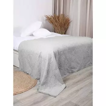 Покрывало вафельное Twist grey, размер 150x200 см