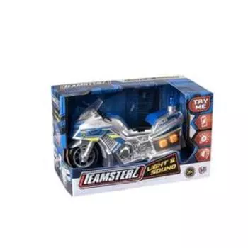 Полицейский мотоцикл, свет, звук