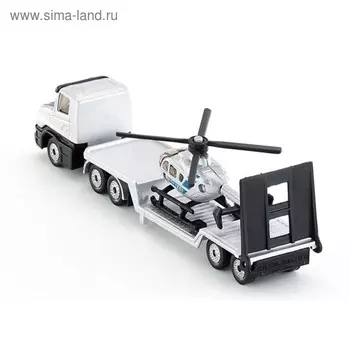 Полицейский тягач с вертолётом