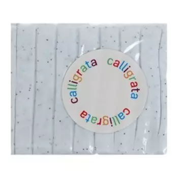 Полимерная глина Calligrata 50 г, с эффектом камня, снежный мрамор