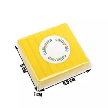 Полимерная глина Calligrata 50 г, жёлтая