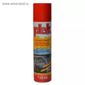 Полироль пластика Plak ваниль, 750 мл, аэрозоль