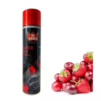Полироль салона RE MARCO Super Mat, 400 мл, аэрозоль, Red Fruit
