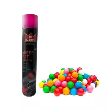 Полироль салона RE MARCO Super Mat, 750 мл, аэрозоль, бубль гум