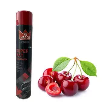 Полироль салона RE MARCO Super Mat, 750 мл, аэрозоль, вишня