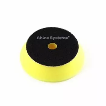 Полировальный круг Shine Systems DA Foam Pad Yellow, антиголограммный, желтый, 75 мм