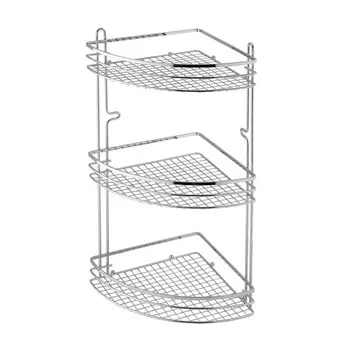 Полка Axentia Cassandra 3-х ярусная, угловая, настенная, 20х20, высота 46 см