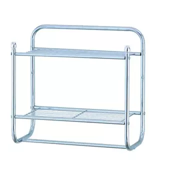 Полка для ванной комнаты DAKOTA, настенная, серебристая