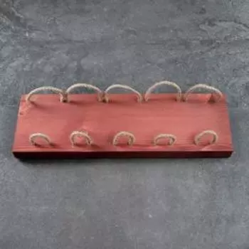 Полка для вина "Манхэттен", тёмная, 59×19×4 см