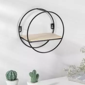 Полка Доляна «Ринго», 10×20×20 см, цвет чёрный