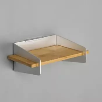 Полка настенная, 3117,512 см, алюминий, бамбук