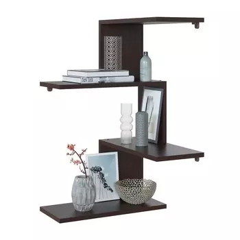 Полка настенная, 446 446 730 мм, цвет венге