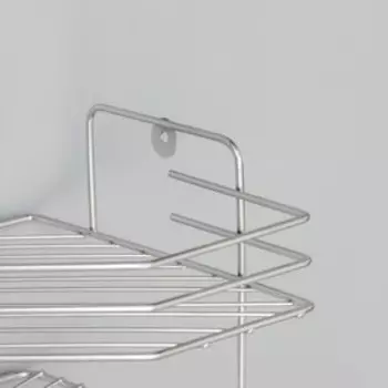 Полка настенная, с мыльницей, 202015,5 см, хром