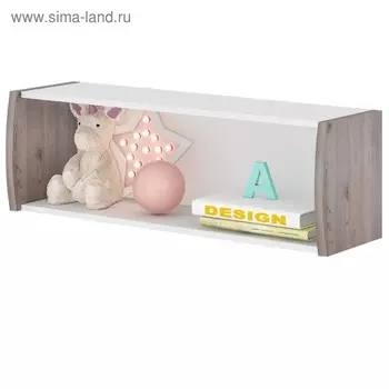 Полка навесная, 1000 290 320 мм, цвет нельсон / белый